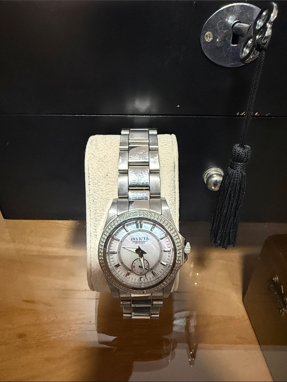 Invicta Silver Mother-of-Pearl Dial Stainless Steel Watch